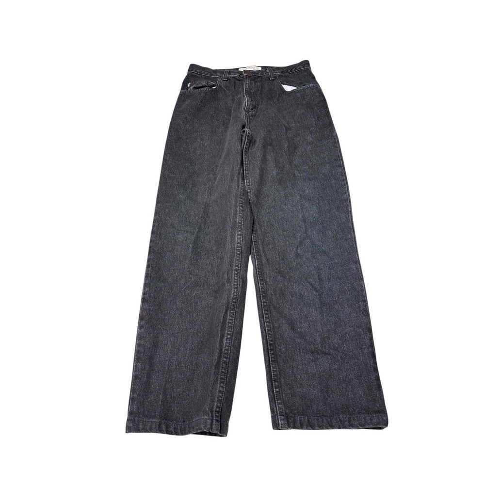 LL Bean Double L Relaxed Fit Jeans Mens 31x28 Black Denim Pants 0XQ89
